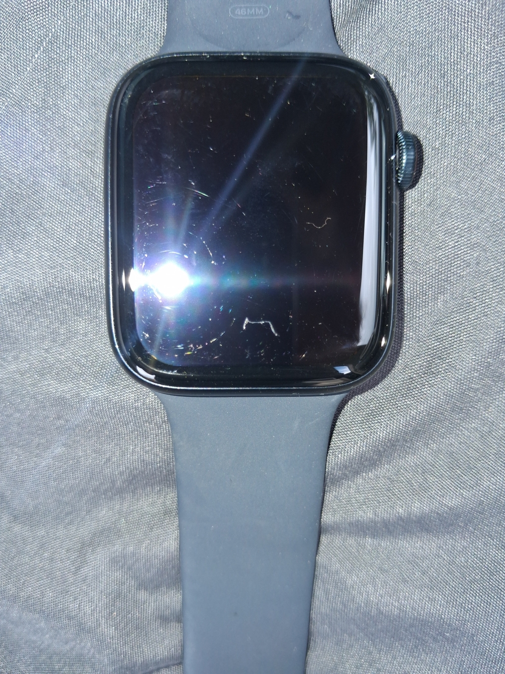 ☆BRAND NEW W/O BOX☆Apple SE Smartwatch with Dark Gray Silicone Band 44mm - Picture 2 of 5